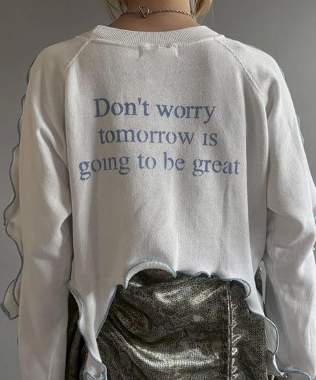 【RE;CIRCLE】 RE Mellow Message Print Sweat /  251023-009