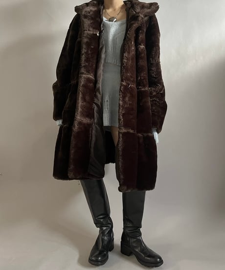 【USED】  Fake Fur Coat /241221-022