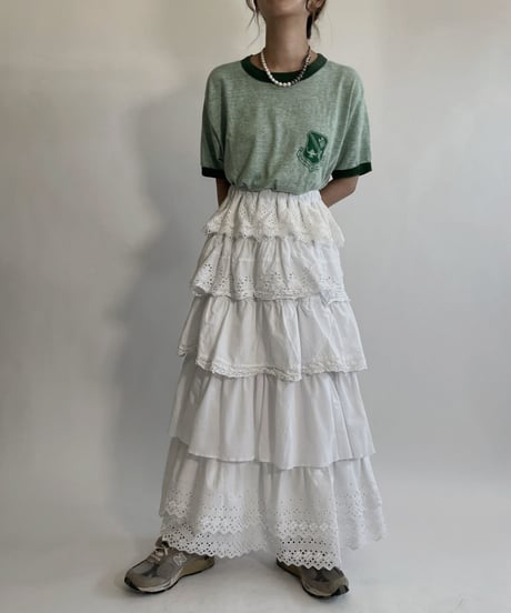 【RE;CIRCLE】 RE Tiered skirt / 220716-009