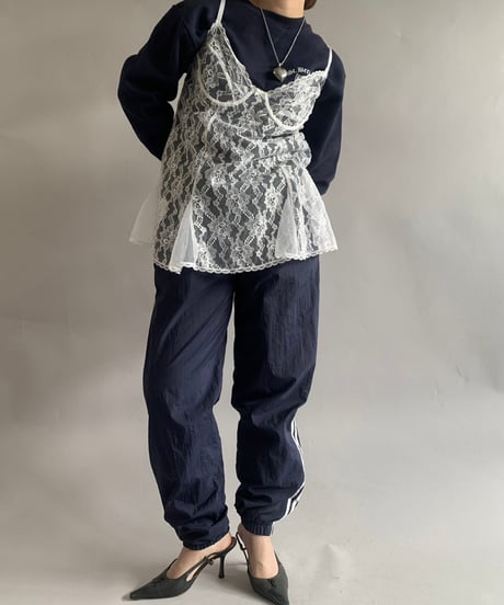 【USED】 lace Patterned Camisole Top /241102-004