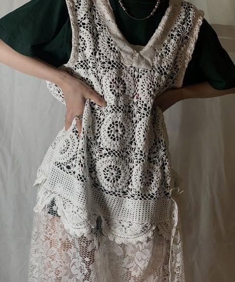 【RE;CIRCLE】 RE Lace N/S One-piece①/210714-005
