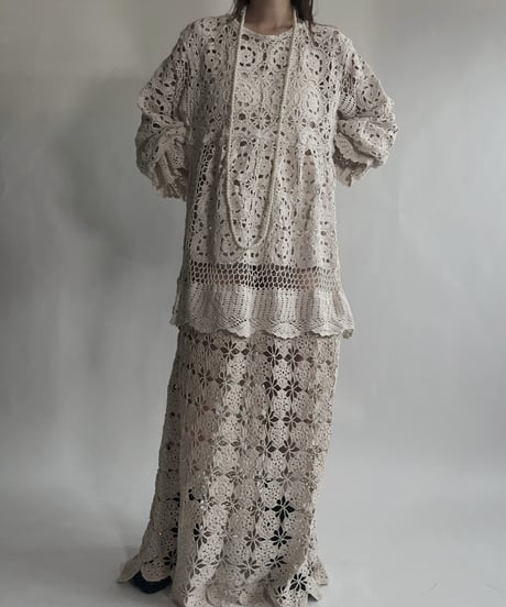 【RE;CIRCLE】 RE Crochet Lace One-piece / 220623-006