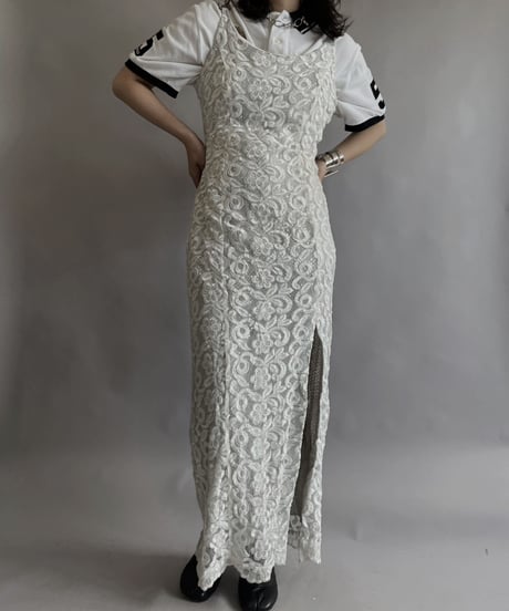 【USED】 Flower Pattern Spangle One-piece / 230506-007