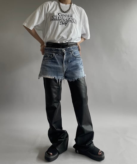 【USED】 Made in USA Screen Stars Vest Extra Gold T-Shirt /240729-032