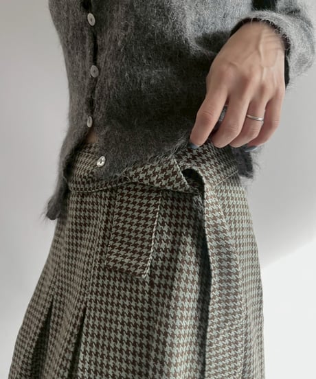 【USED】 Houndstooth Skirt / 251122-022