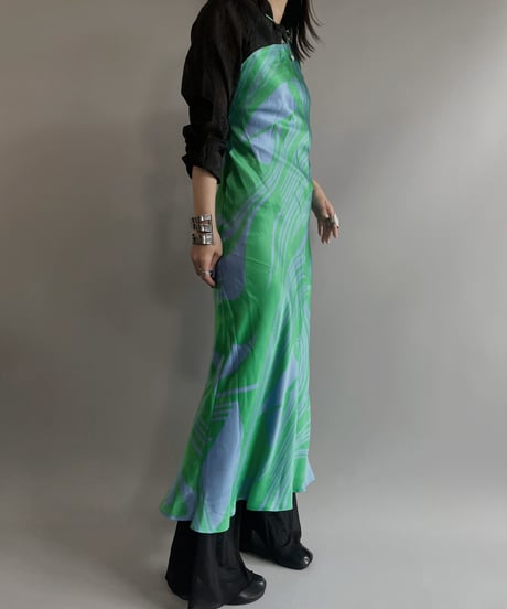 【USED】 Patterned Poly One-piece / 230624-011