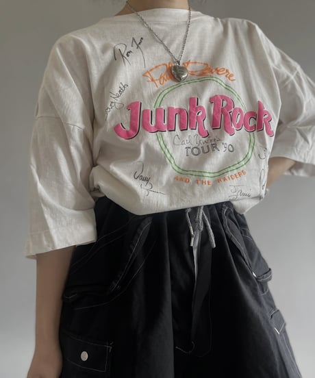 【USED】90's Junk Rock Sign T-Shirt /240429-062