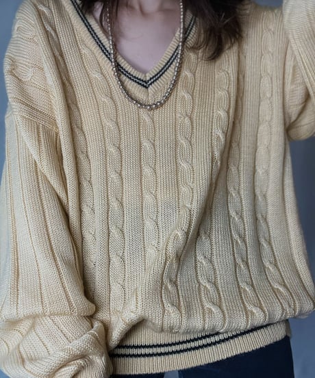 【USED】 Acrylic L/S Knit/ 220120-039