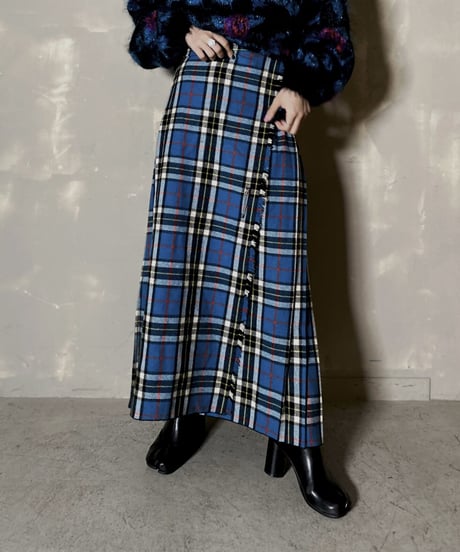 【USED】 Kilt Long Skirt / 201204-021