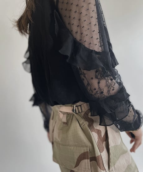 【USED】 GUESS Lace See-through Top / 220430-003