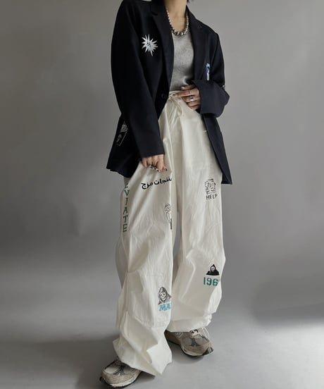 【Mashup Products】 Silk Screen School Jacket/  240217-015