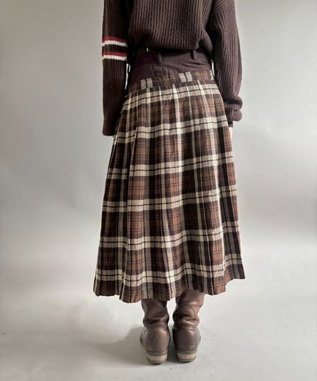 【RE;CIRCLE】 RE Kilt Long Skirt / 260108-002