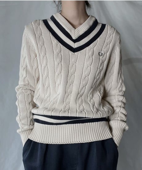 【USED】　FRED PERRY Cable Knit/220127-013