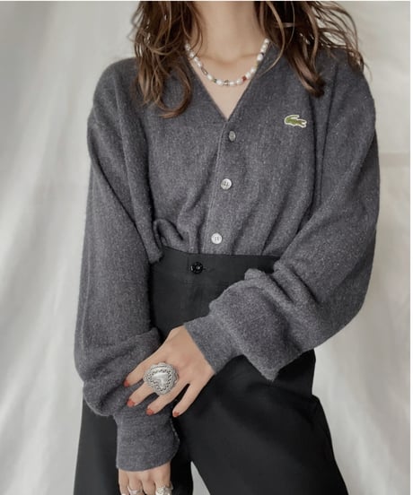 【USED】   LACOSTE Knit Cardigan⑨/211126-017