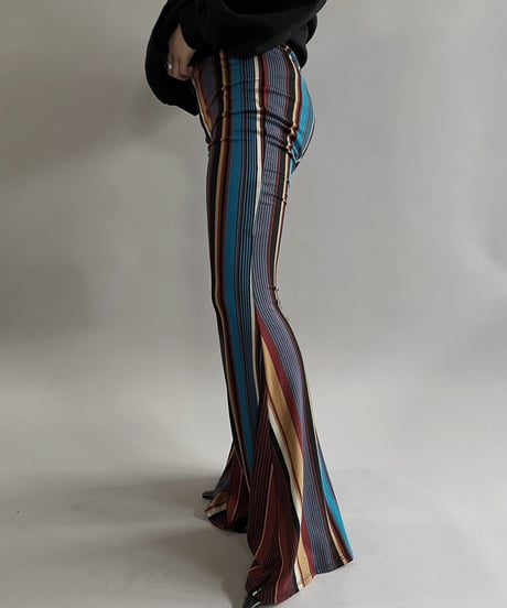 【USED】 Patterned Flare Pants/240210-017