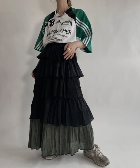 【RE;CIRCLE】 RE Tiered skirt / 220723-011