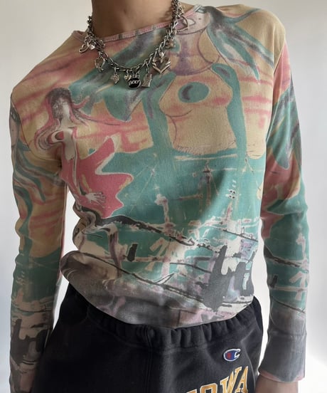【USED】 Pattern Second Skin Top /250201-015