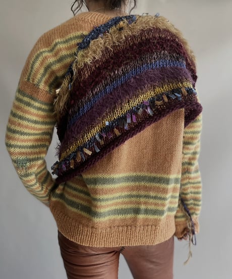 【USED】 Patterned Knit Vest 231209-012