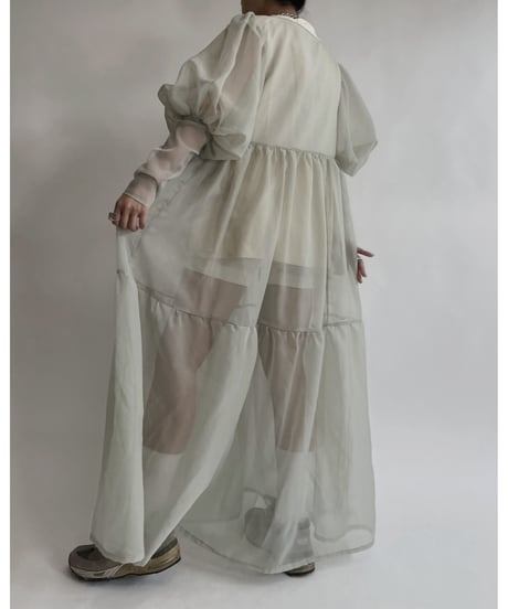 【RE;CIRCLE】 RE Sheer Light Green One-piece / 220721-007