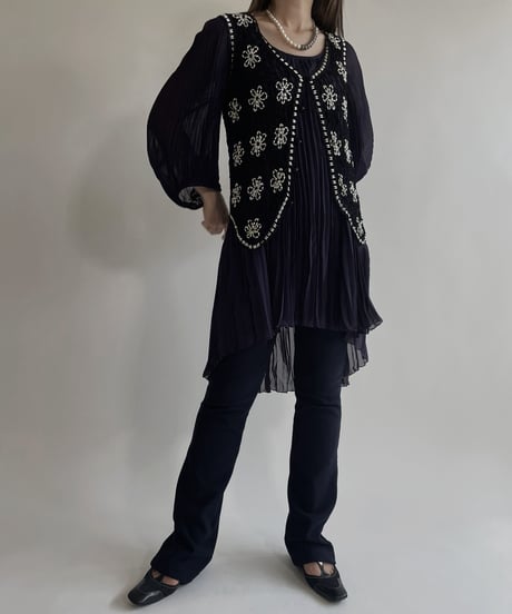 【USED】 Crochet Vest / 220430-017