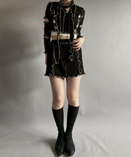 【RE;CIRCLE】 RE Mellow Mohair Knit Set up + Tie/ 251127-003