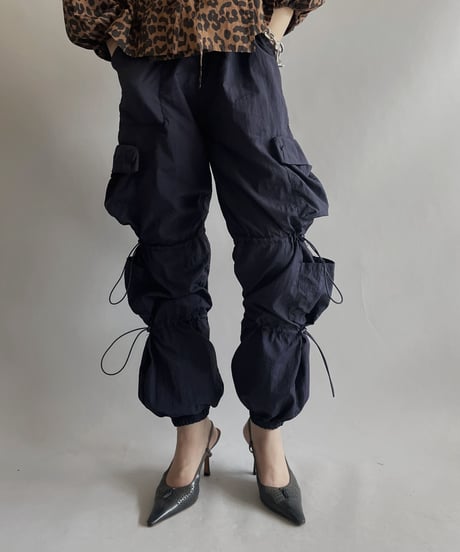 【USED 】Poly Gimmick Cargo Pants/ 231009-033