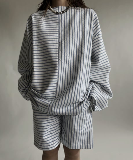 【RE;CIRCLE】 RE Netherlands Sheets Border Switch Top / 220423-002