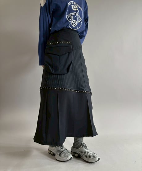 【RE;CIRCLE】 RE Suit Asymmetry Long Skirt / 260129-016