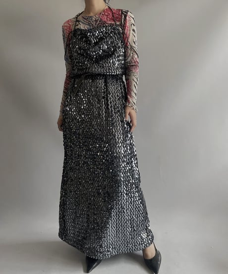 【USED】 Spangle Camisole One-piece / 231009-017