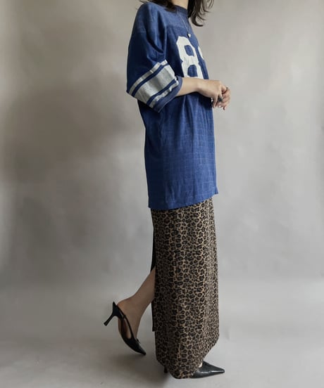 【USED】 UP FRONT Leopard Poly One-piece / 230506-038