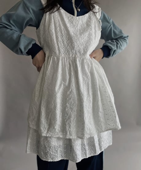 【USED】 White Cotton Top Camisole One-piece / 230318-006