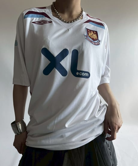 【USED】07~08's UMBRO West Ham United FC Soccer Shirt / 250809-007