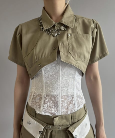【Chinatsu Aoyama】 RE Makers Shirt Khaki / 260702-004