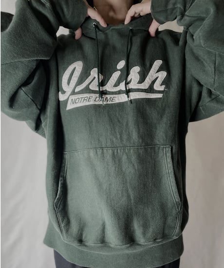 【USED】  Champion Reverse Weave Hoodie NOTREDAME/211116-052
