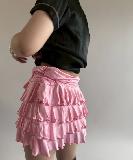 【USED】 Dead Stock Tiered Mini Skirt /250510-081