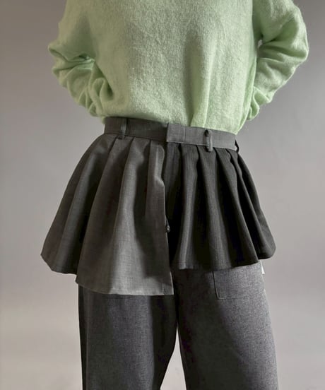 【RE;CIRCLE】 RE Suit Wrap Skirt Mini / 260129-003