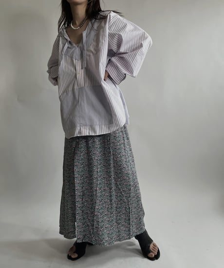 【RE;CIRCLE】 RE Stripe Shirt Mexican Hoodie / 220423-033