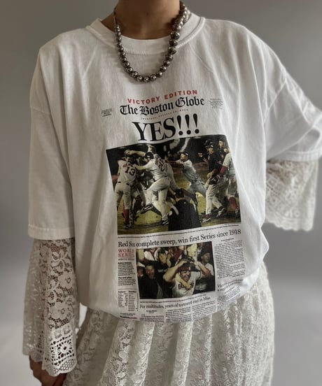 【USED】GILDAN News Paper T-Shirt /240824-071
