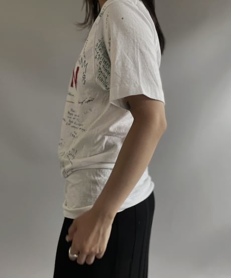 【USED】 S/S Message T-Shirt / 230817-010
