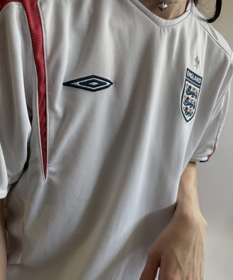 【USED】 UMBRO 05~07's ENGLAND Soccer Shirt/ 250607-036