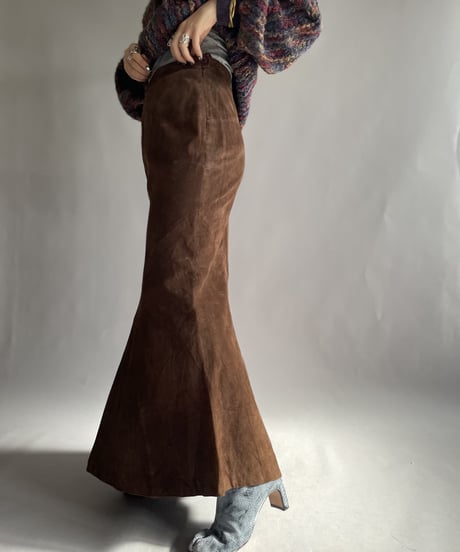【USED】 Yuppie Leather Long Skirt / 221217-016