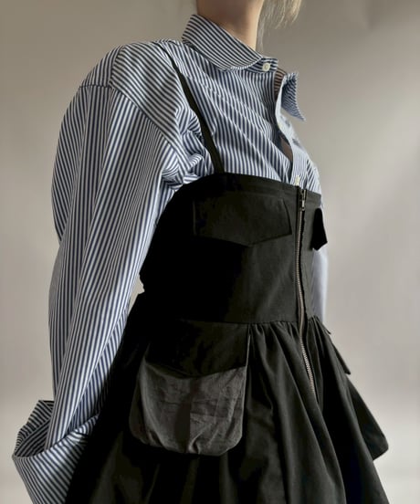 【RE;CIRCLE】 RE U.S Military Rebuild Mini One-Piece Black / 260423-005
