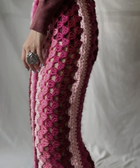 【RE;CIRCLE】 RE Granny Knit Long Skirt⑩/211014-030