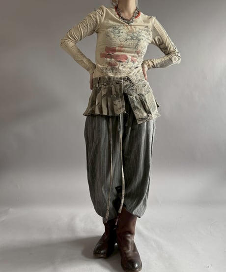 【RE;CIRCLE】 RE  Military Camouflage Wrap Skirt / 260226-005