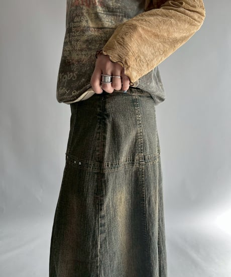 【USED】 Denim Flare Skirt / 251108-012