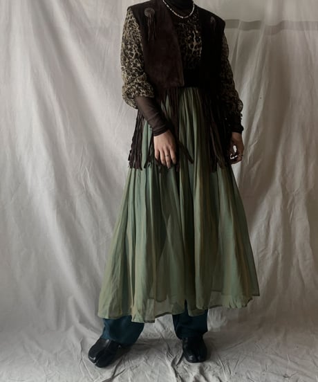 【USED】Suede Vest / 201104-005