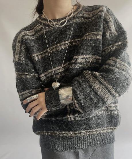 【USED】 Made in ITALY Wool Knit Top / 231028-005