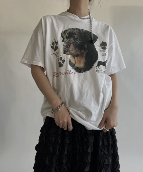 【USED】 Short Sleeved Dog T-shirt / 220611-014