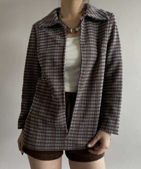【USED】 Design Hand Made Pullover Jacket/ 260328-019