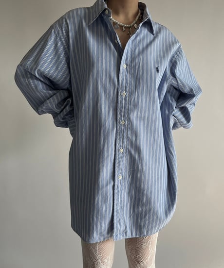【USED】  Polo By Ralph Lauren Stripe Shirt Lowell /250213-017